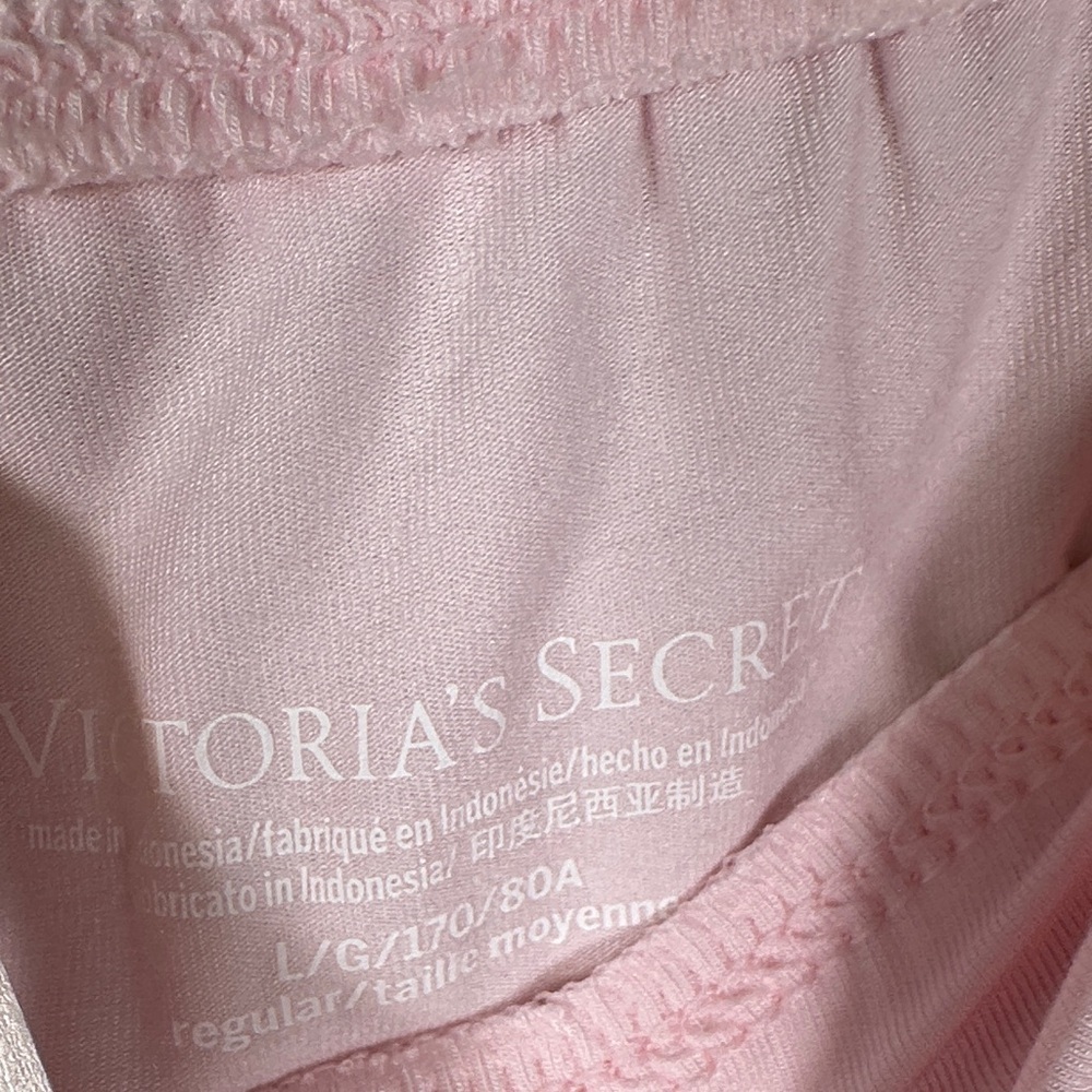 NWT Victoria’s Secret SoSoft Modal Pajama Set Pink Bow Long Sleeve Size L - Picture 14 of 15
